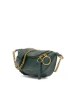 Charles Keith Ring Decoration Street Fashion Belt Bag Dark Green